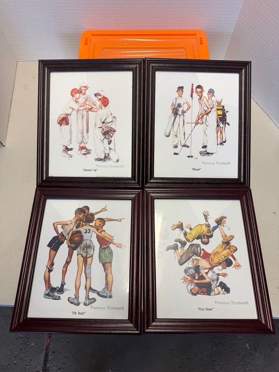 Other - 4 Prints of Norman Rockwell’s work. Never displayed
